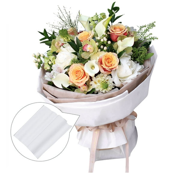 WHAMVOX 20 Pcs Flower Wrapping Paper Luxury Wrapping Paper 75x51cm White