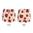 thumbnail image 4 of Disketp Red Ladybug Print Women's Shorts Workout Shorts for Athletic Gym Running Shorts with Phone Pockets, 4 of 8