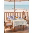 thumbnail image 2 of Outdoor Tablecloth with Umbrella Hole for Patio/Picnic/Party/Camping, Purple Weeping Leaves Waterproof Table Cloth Rectangle Table Cover Washable, Farmhouse Pastoral Botanical Wooden (52"x 70"), 2 of 8