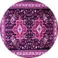 thumbnail image 1 of Ahgly Company Indoor Round Persian Pink Traditional Area Rugs, 6' Round, 1 of 4