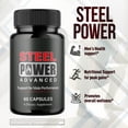 thumbnail image 5 of Steel Power Advanced Formula Pills All Natural Vitamin Supplement SteelPower 120 Capsules, 5 of 8