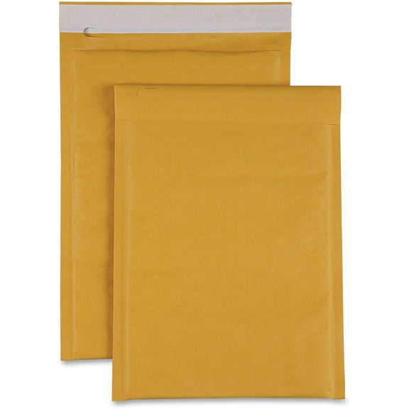 Sparco Size 00 Bubble Cushioned Mailers - Bubble - #00 - 5" Width X 10" Length - Self-sealing - Kraft - 250 / Carton - Kraft
