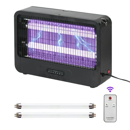 20W Heavy-Duty Bug Zapper Light - Electric Indoor Insect Killer for Flies, Mosquitoes, Moths - Farm to Restaurant Commercial Pest Control