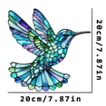 thumbnail image 4 of Colorful Hummingbird Sun Catcher Acrylic Rainbow Bird Wind Chimes Crafts Hanging Decor for All Seasons Home & Garden Decoration, 4 of 8