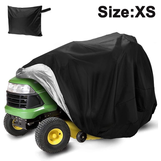 Lawn Mower Cover, Waterproof Tractor Cover Fits Decks up to 54", Heavy Duty 210D Polyester Oxford, Durable, UV, cub Tractor Cover Cover for Your Rider Garden Tractor,