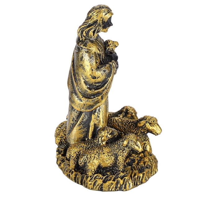 Estatua De Jesús De Resina, Adornos De Estatua De Jesús, Artesanías De Resina Para Sala De Estar, Regalo De Acción De Gracias Para El Hogar De Navidad