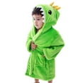 thumbnail image 3 of Animal Plush Soft Hooded Terry Bathrobe,Dino Green,XL(10-12 Years), 3 of 4