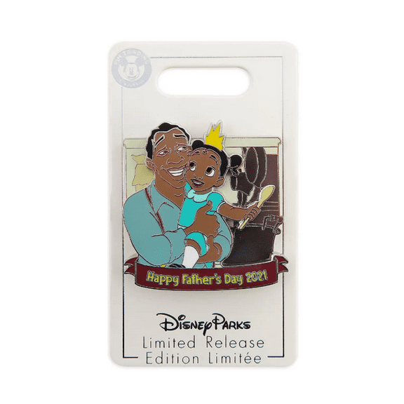 Disney Parks Happy Father's Day 2021 Tiana Pin Limited New with Card