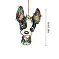 2 Packs by pugeha Hangs,Christmas Acrylic Hanging Ornament Christmas