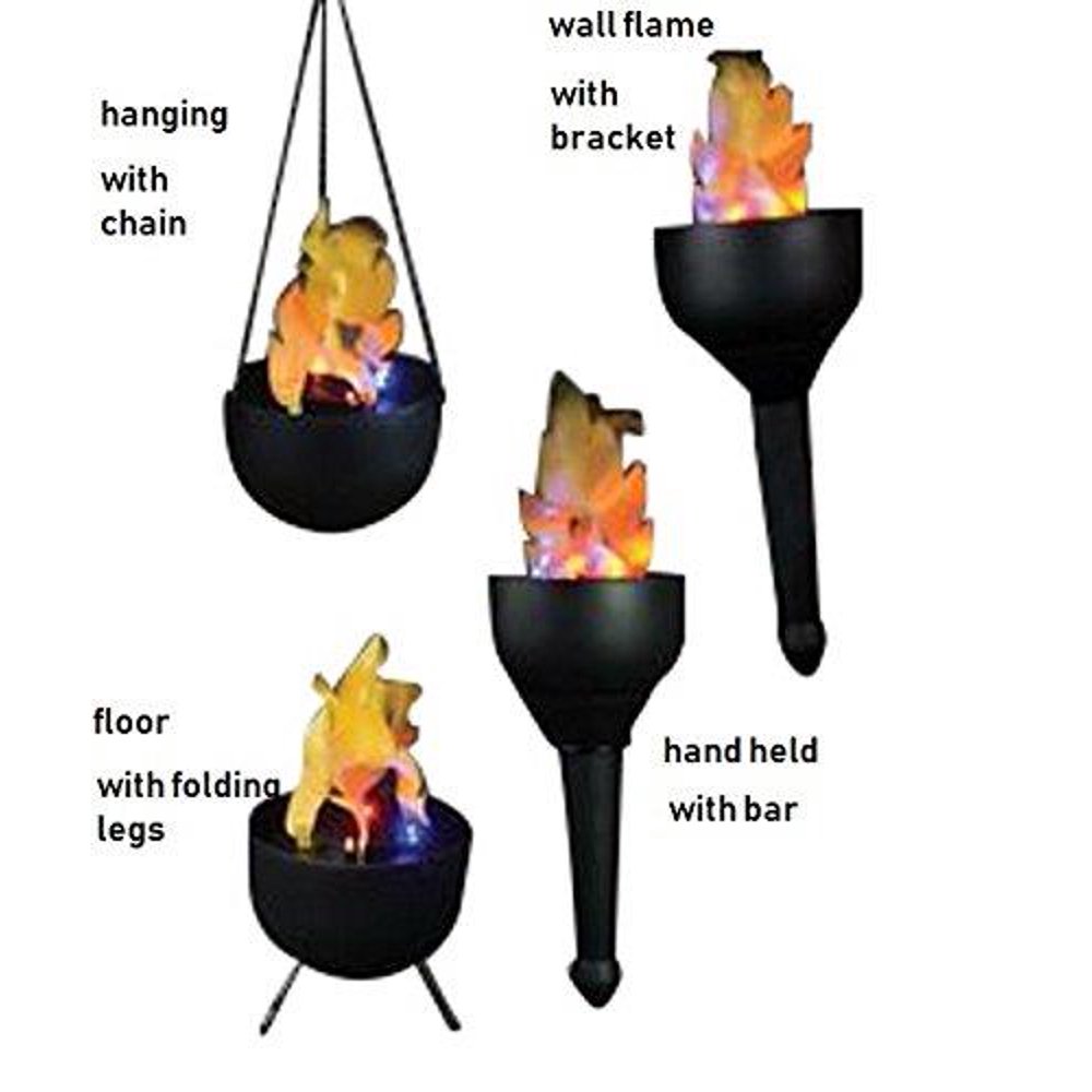 Elegantoss Artificial Flame Tikki Torch, Wall, Hanging & Floor Mode
