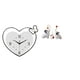 thumbnail image 1 of Reloj de pared de acrílico con forma de , figuras de cerámica, estatuas decorativas que no hacen , adornos creativos en forma de corazón, 1 of 8