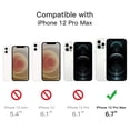 thumbnail image 6 of JETech 3 in 1 Case for iPhone 12 Pro Max 6.7-Inch, with 2-Pack Screen Protector and Camera Lens Protector, Non-Yellowing Shockproof Bumper Phone Cover, Full Coverage Tempered Glass Film (Clear), 6 of 7