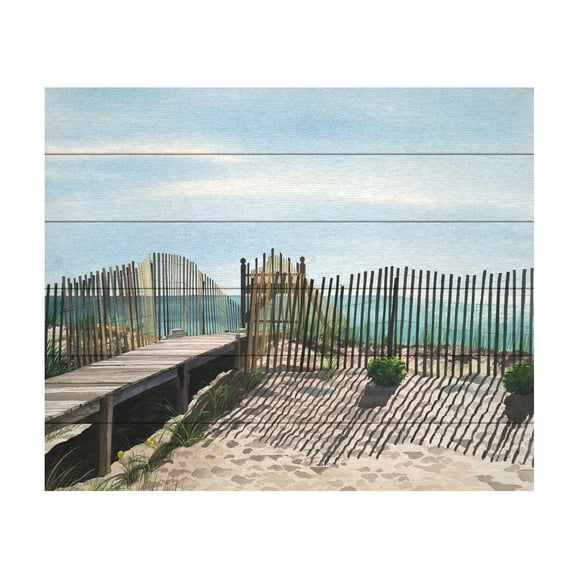 Linda Roberts 'Seagate' Wood Slat Art 18x22