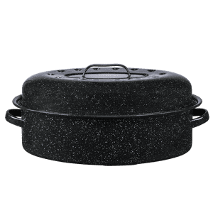 Granite Ware 18" Oval Roaster with Lid