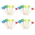 thumbnail image 1 of 20Pcs Flower Shape Foam Sponge Brush Children Painting Tools Kids Arts Crafts Supply, 1 of 6