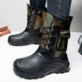 thumbnail image 2 of Men's Boots Winter Boots Insulated Mid Calf Outdoor Boots With Sole For Cold Weather, 2 of 8