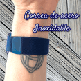 thumbnail image 4 of Correa para Apple Watch  de 41 mm Metálica + Protector lateral de pantalla. Estilo Milanese. Mamá Pulpo  Milanese case lateral, 4 of 5