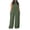 Army Green, variant on Women Casual Jumpsuits Solid Sleeveless Wide Leg Rompers Loose One-Piece Party Vacation Formal Attractive Jumpsuit, Navy M