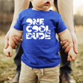 thumbnail image 2 of One Cool Dude Dino 1st Birthday Shirt for Baby Boys First Birthday Cake Smash Outfit Vintage Royal Shirt 12 Months, 2 of 3