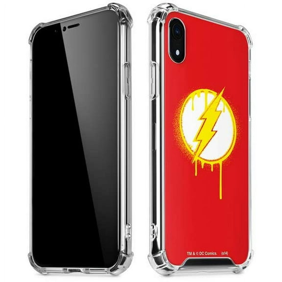 Skinit DC Comics Flash Emblem Drip iPhone XR Clear Case