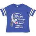 thumbnail image 3 of Inktastic Diabetes Awareness Brave and Strong Boys or Girls Toddler T-Shirt, 3 of 5