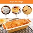 thumbnail image 2 of Silicone Loaf Pan, 29*13*6cm Bread Baking Mold, Rectangular Bread Baking Pastry Pan, Non-Stick Baking Mold for Making Bread, Cakes, Muffins, 2 of 5