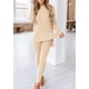thumbnail image 5 of Conjunto de 2 Piezas para Mujer PRETTYGARDEN Blusa de Manga Larga y Leggings XL, 5 of 8