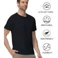 thumbnail image 3 of wirarpa Mens 2 Pack Cotton Crew Neck T-Shirts Short Sleeve Summer Tops Fashion Basic Tees Black Size 2X-Large, 3 of 6