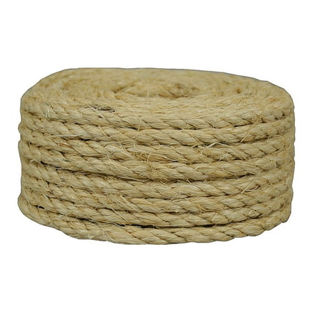 sisal rope 0 25 x 100 walmart com