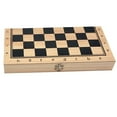 thumbnail image 1 of TISHITA Portable Wooden Chess Board Set Classic Strategy Game for Kids & Adults 24x24cm, 1 of 8