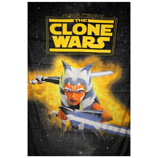 Star Wars 817133 Clone Wars Ahsoka Fierce Blanket