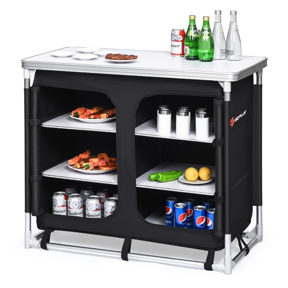 Aimee Lii Outdoor Camping Cooking Table with Storage Organizer, Outdoor Picnic Camping Equipment Aimee Lii Outdoor Camping Cooking Table with Storage Organizer, Outdoor Picnic Camping Equipment
