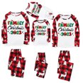 thumbnail image 1 of Penkiiy Pyjamas de Noël pour la Famille Ensemble de Pyjamas Assortis, Pyjamas de Noël à Carreaux Rouges avec Rennes pour Femmes Hommes Enfants Rouge 8-9 Ans, 1 of 4