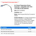 thumbnail image 2 of Air Charge Temperature Sensor Connector - Compatible with 1994 - 1999 GMC K1500 Suburban 1995 1996 1997 1998, 2 of 2