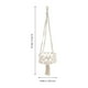 thumbnail image 5 of GOOHOCHY 1pc Canasta colgante a mano Macrame Macrame Soporte de planta Cesta de flores decorativas, 5 of 8