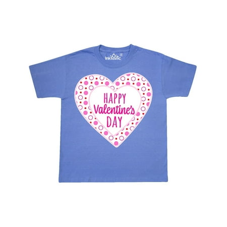 Happy Valentine's Day Pink Hearts and Dots Youth
