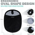 thumbnail image 5 of Pot Holders Sets of 2, Silicone Hot Pads for Kitchen,Heat Resistant Oven Mitts Pads with Pockets Non Slip Grip, Large Potholders,Trivets for Cooking, Baking,Black, 5 of 8