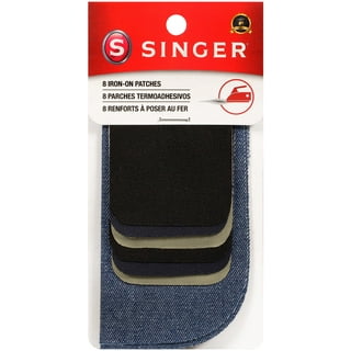 SINGER 00097 Iron-On Mending Fabric, Fabric Patch For Mending ClothesWhite,  White