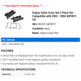thumbnail image 2 of Engine Valve Cover Set 2 Piece Set - Compatible with 2002 - 2004 INFINITI I35 2003, 2 of 2