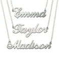 thumbnail image 1 of MyNameNecklace - Personalized Unisex Classic Name Necklace for Woman - Custom Cursive Nameplate - Made of 925 Silver Custom Any Name with 16'' + 2" Chain, 1 of 5