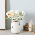 thumbnail image 3 of 3pcs Artificial Flowers Bouquet Fake Peony Silk Hydrangea Wildflowers Arrangements with Stems for Wedding Home Centerpieces Decor (Light Blue), 3 of 5