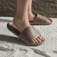 thumbnail image 5 of HNMKIU Comfy Slippers for Women Men Summer Beach Non Indoor Outdoor Soft Bottom Quick Drying Multiple Sizes Women Shoes Coffee,6.5, 5 of 7
