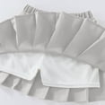 thumbnail image 5 of Babcutegg Kid Girls Pleated Skirts Soild Color Campus Style Elastic Waist Girls Outfit Gray Size 16-17, 5 of 7
