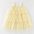 thumbnail image 2 of Baby Girls Dress Toddler Girl Strap Floral A-Line Princess Dresses Kids Summer Beach Vacation Clothes, 2 of 6