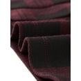 thumbnail image 5 of INSPIRE CHIC Women's Elegant Plaid Button Front Tie Waist Pinafore Overall Pencil Dress XL Burgundy, 5 of 5