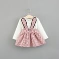 thumbnail image 3 of Baby Girl Dresses Floral Ruched Pink Dress for Girls Fancy Dress Baby Girl Clothes 6-12 Months, 3 of 3