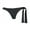 black, variant on Tavik Womens Goldie Side Tie Bikini Swim Bottom, Black, Large