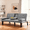 Light Grey, variant on Gewnee 65''Futon Sofa Bed,3-Position Adjustable Folding Multi-Functional Sleeper Sofa with Cup Holder,Suitable for Living Room,Office and Guest Room.(Black)