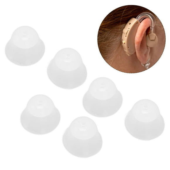 Ear Tips Replacement, Close Fit 6pcs  Ear Tips Silicone Ergonomic Design  for  Large Medium Small Each Pair,L,M,S