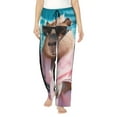 thumbnail image 2 of Lsque Island Vacation Guinea Pig Print Women's Pajama Pants, Lounge Pant - Comfortable Home Wear,Elastic Waistband, Stylish Design-Large, 2 of 9